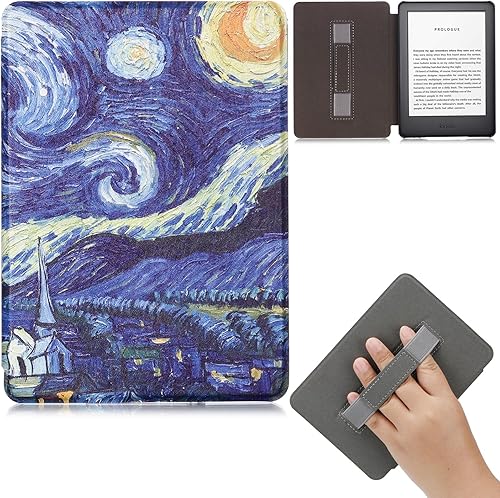 Miniatura 17 de Funda para Kindle (10ª generación 2019), piel sintética, delgada, ligera, con funda protectora inteligente de encendido y apagado automático para