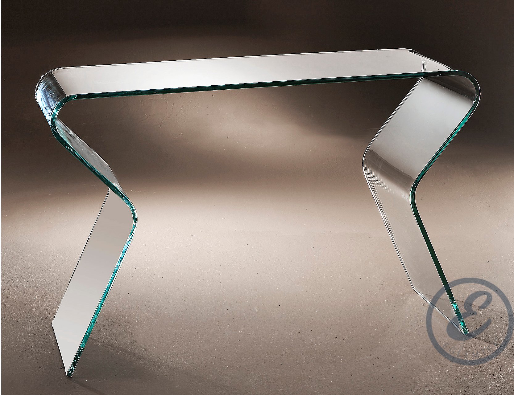 Consolle da salotto in Vetro curvato - Luxury Z-04 - 120 x 82 x 40 cm