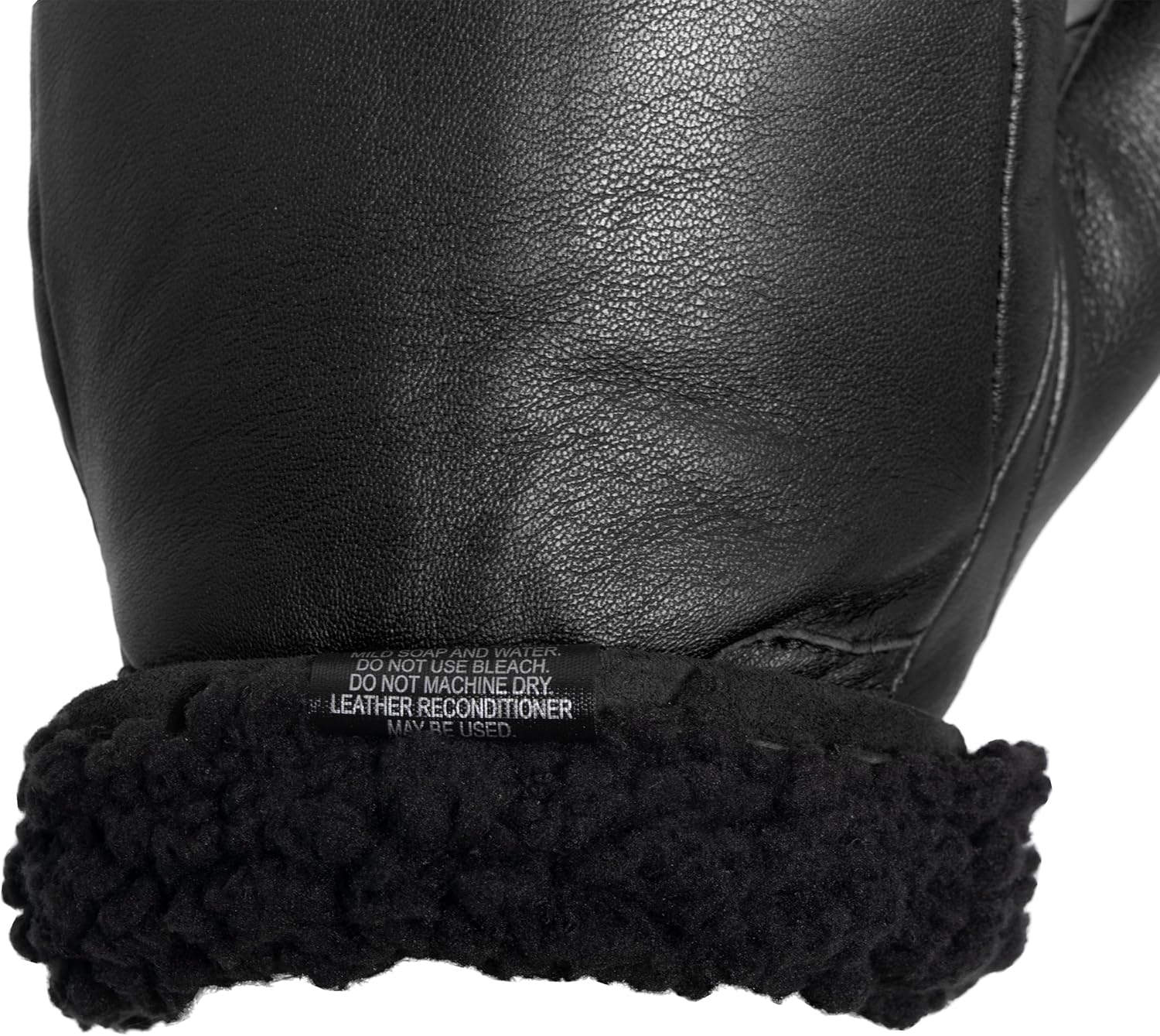 Alps Women’s Leather Mittens with Hi-Loft Sherpa (Polyester) Lining RS6976 - Image 8