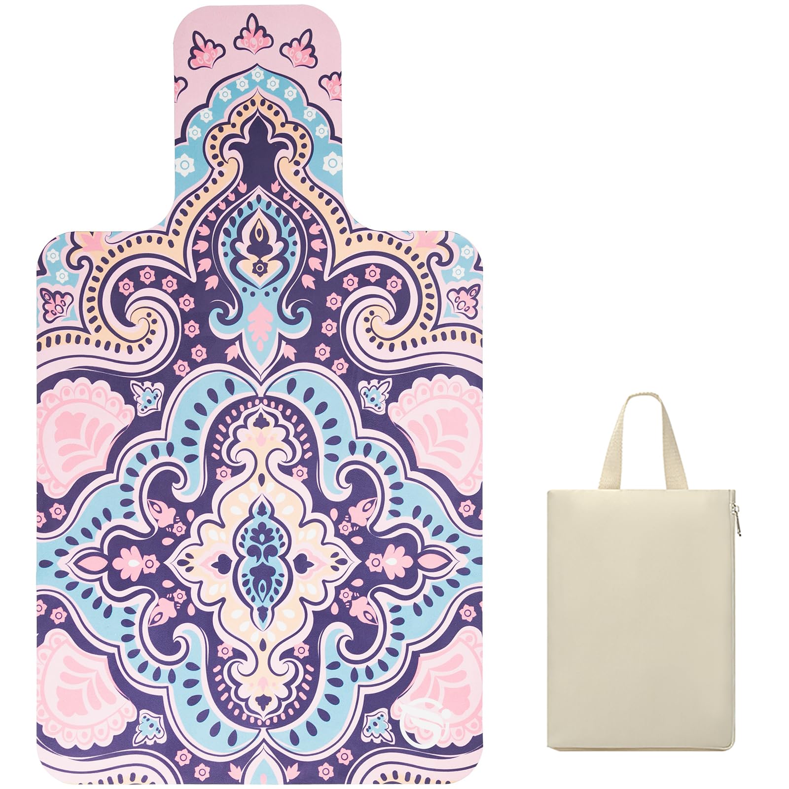 Non Slip Pilates Reformer Mat Yoga Workout Accessories Home Gym Exercise Machine Equipment Cover Pad, Sweat Absorbent, Foldable, Hygienic, 96x56cm