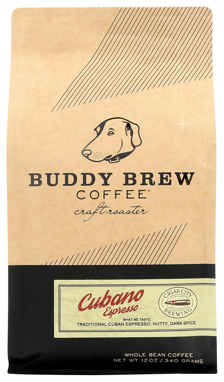 BUDDY BREW CBC Cubano Whole Bean Espresso, 12 OZ