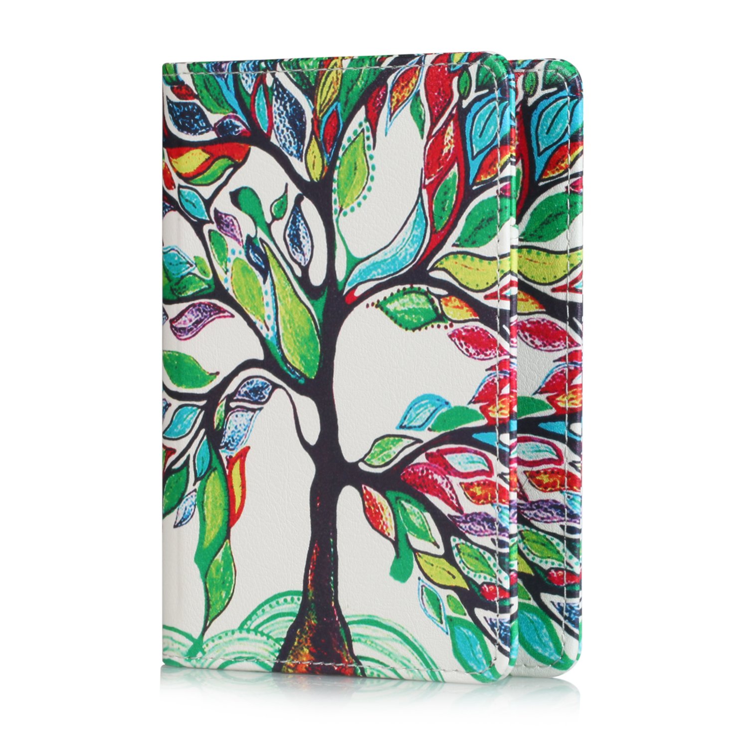 EpicGadget(TM)RFID Blocking Premium Leather Passport Holder Travel Wallet Cover Case (Love Tree)