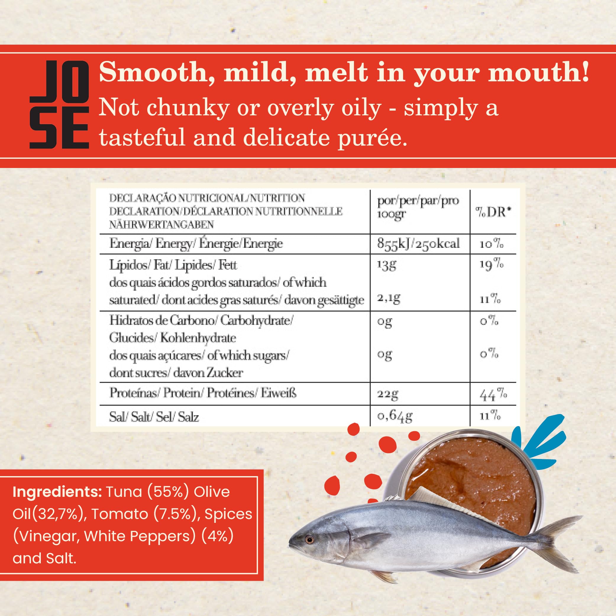 Jose Gourmet Tuna Paté, 75g 3-Pack