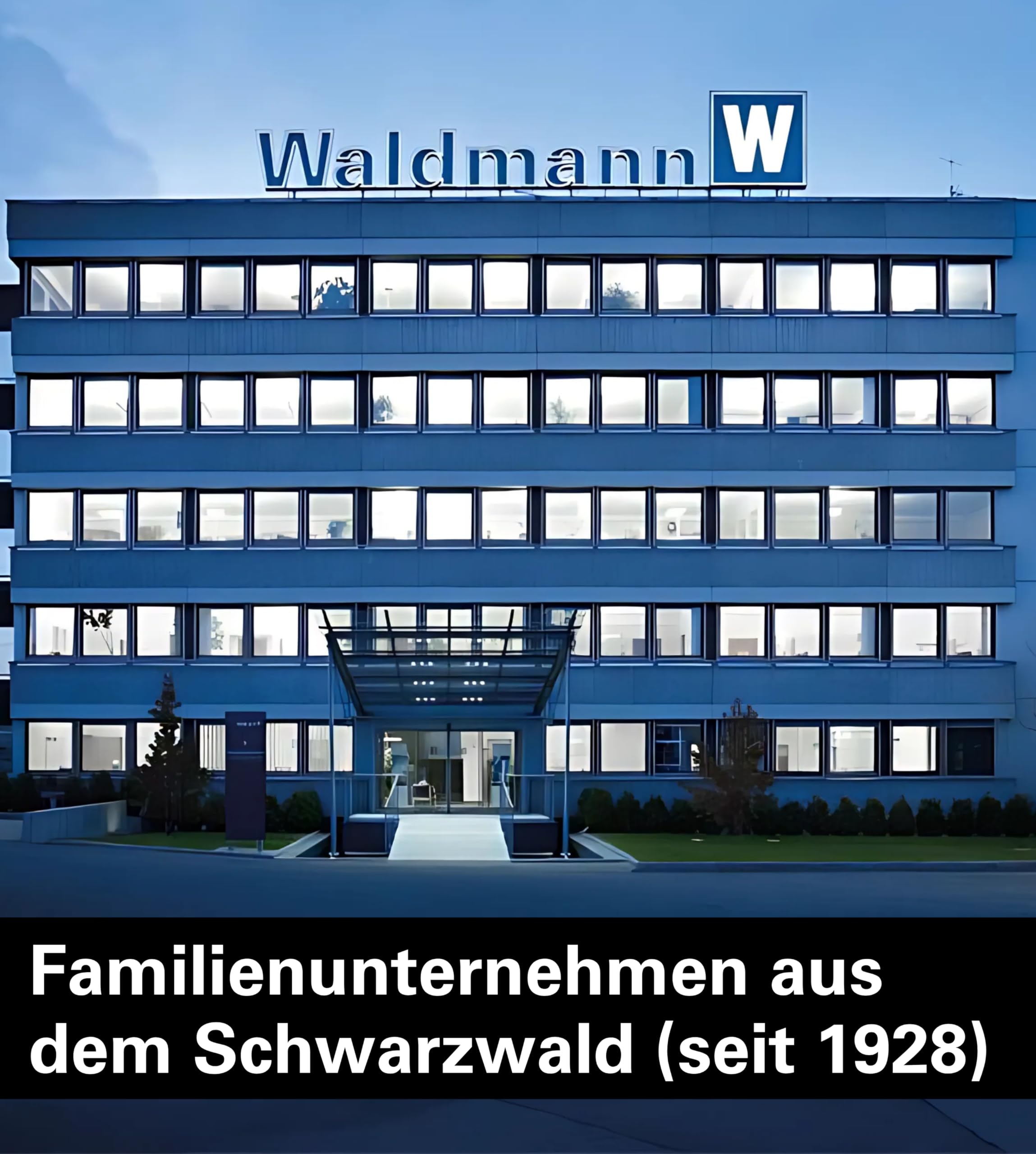 Waldmann Schreibtischlampe | PARA.MI | LED Tischlampe für Home-Office, Büro & Schreibtisch | German Design Award | 4000 K (Schwarz)