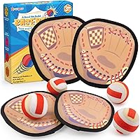 Vista 1 de Juego de pelota para lanzar y atrapar guantes de béisbol para niños pequeños, cesta de Pascua, juegos exteriores para niños y familia, juguetes