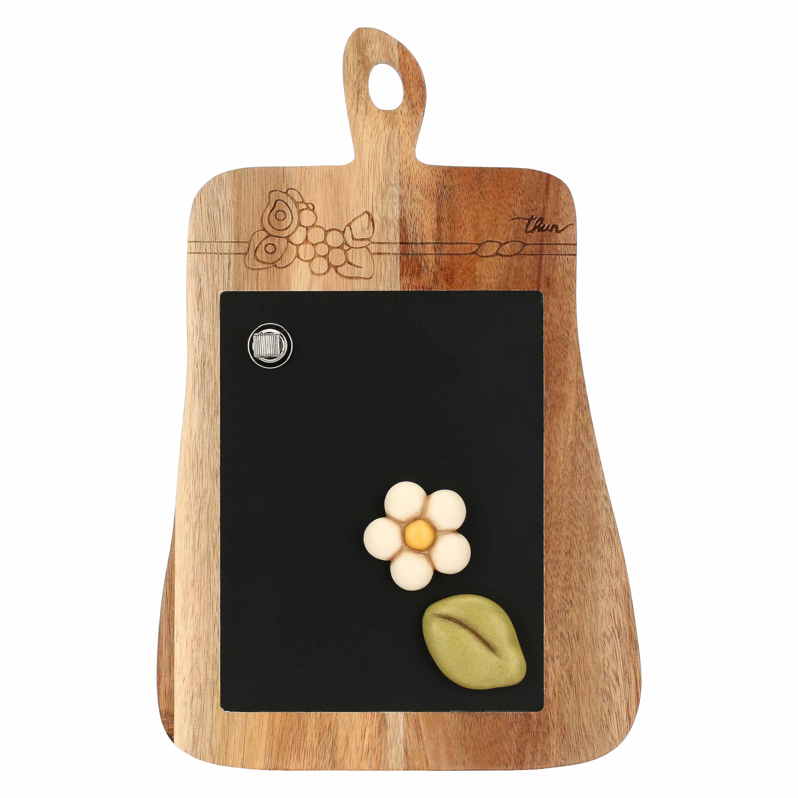THUN - Lavagna con magneti Country Bloom - Ceramica,15,2x15x30 cm