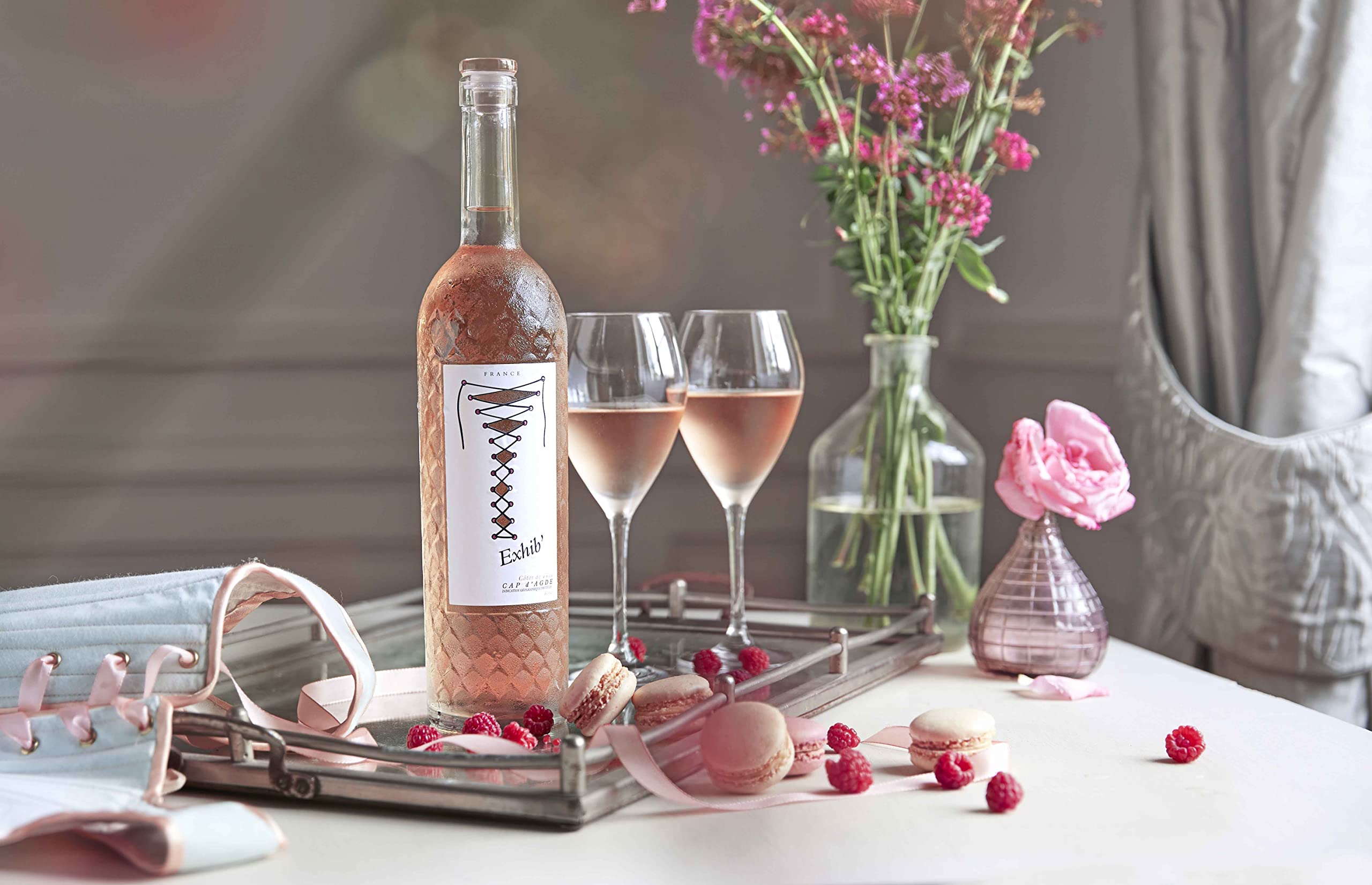Exhib' - Roséwein aus Cap D'Agde, Sudfrankreich, trocken (6 x 0.75l)