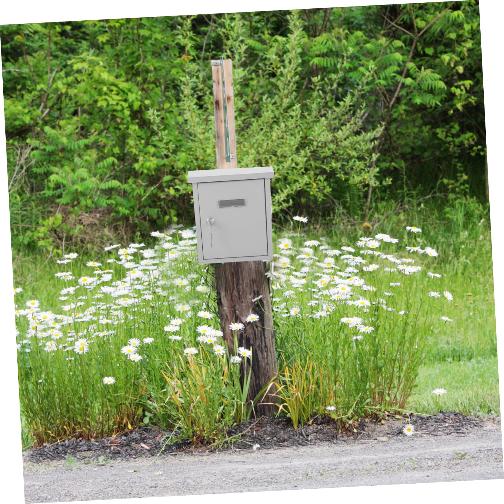 Angoily Retro-briefkasten Aus Metall Für Außenbereich Wasserdichter Wandbriefkasten Im Vintage-Stil Als Haus Und Gartenbriefkasten