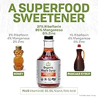 Vista 8 de Maple Valley Jarabe de arce puro orgánico, oscuro y robusto, mejor que el jarabe de panqueques, uso para café o sustituto de azúcar totalmente