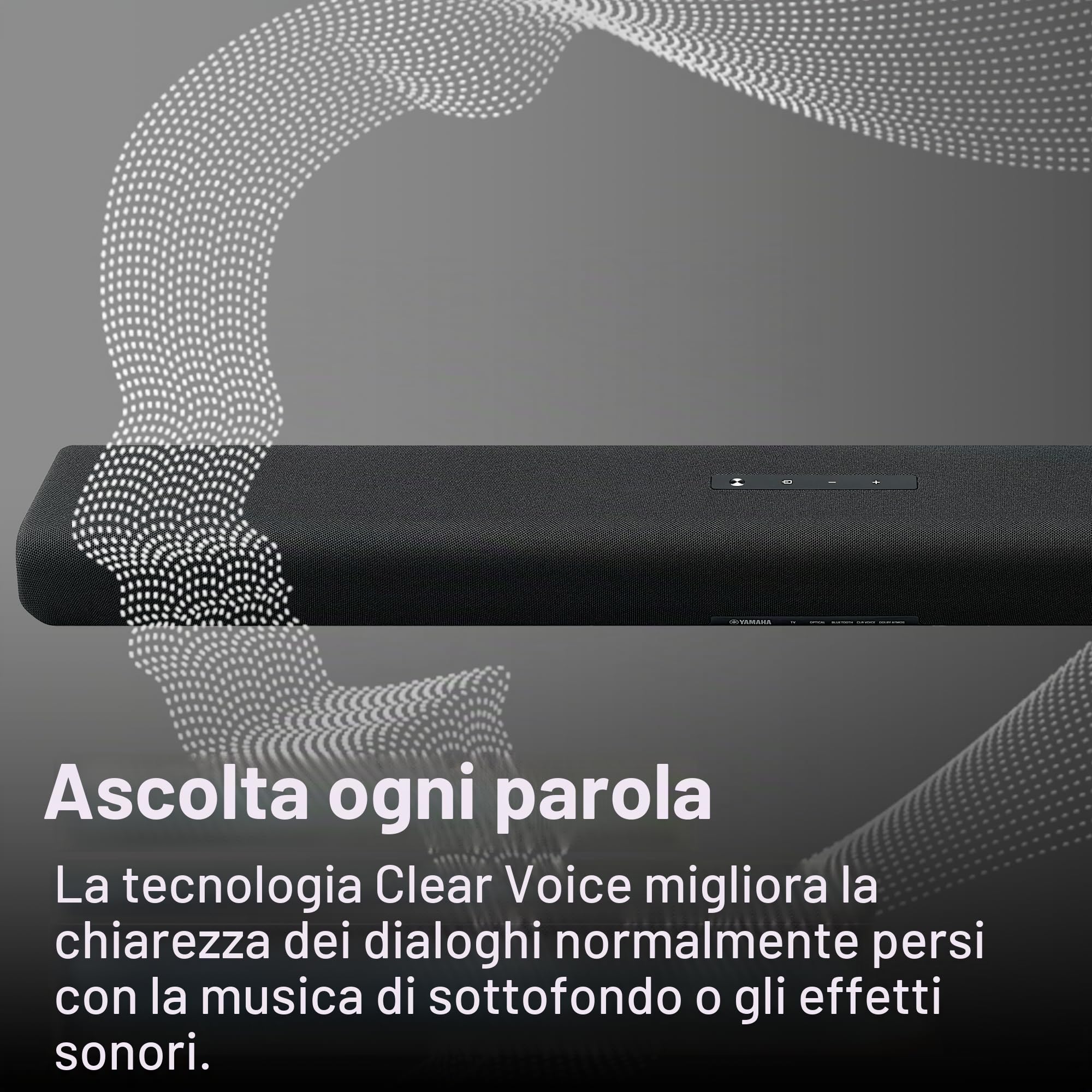 Yamaha SR-B30A Dolby Atmos Sound Bar con Subwoofer incorporati (nero)