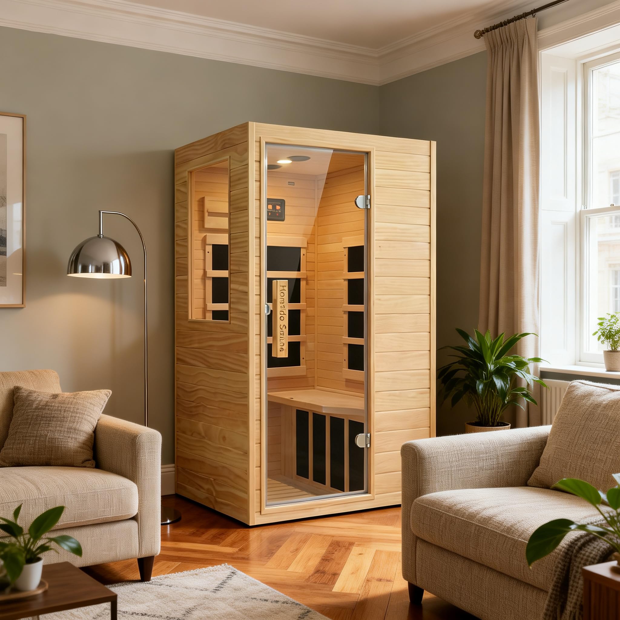 Homsido 1-Person Wood Sauna