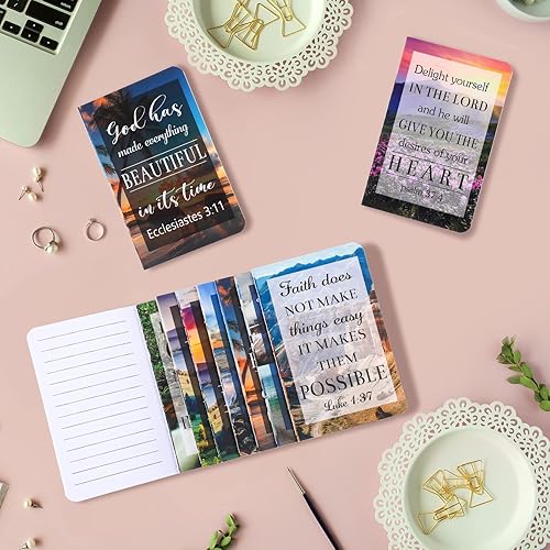 Vista 27 de Containlol 16 piezas de regalo de oración diaria de flores para mujeres, cuadernos de versículos de la Biblia, cuadernos rústicos florales