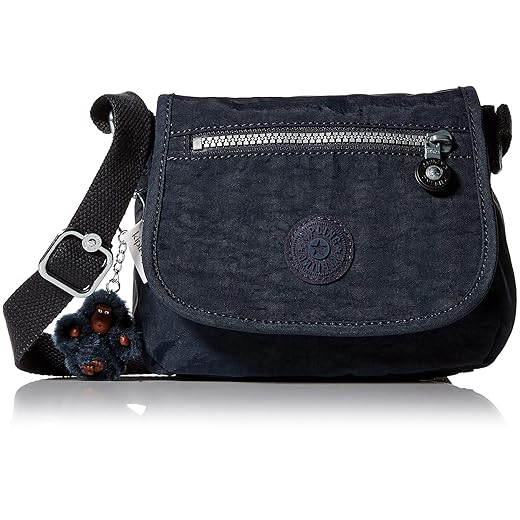 Kipling Women's Sabian Mini Crossbody, Lightweight Everyday Purse, Shoulder Bag, True Blue Tonal