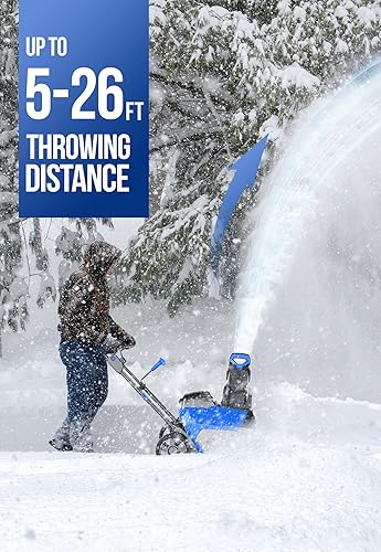 Miniatura 6 de Soplador de nieve inalámbrico de 40 V 20 pulgadas, eléctrico, sin escobillas, funciona con batería con LED de una sola etapa para nieve húmeda y