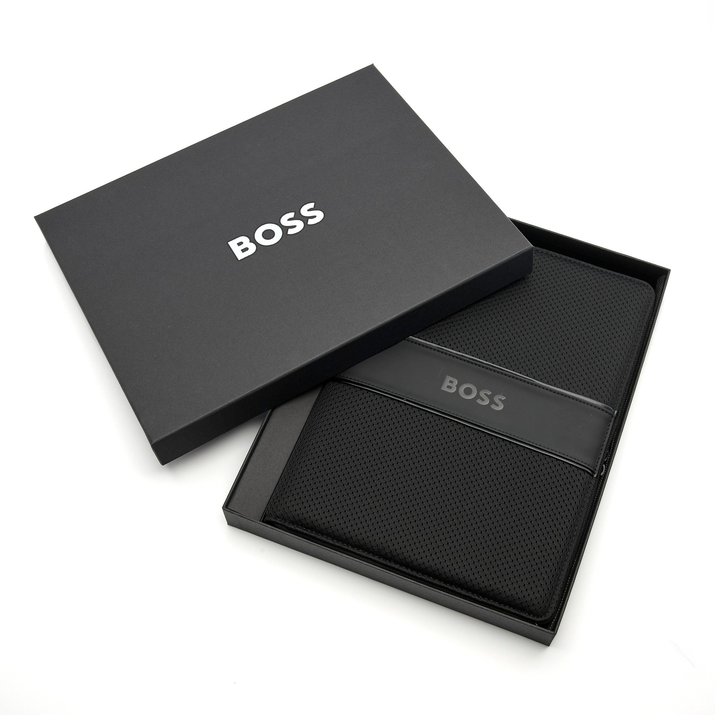 Hugo Boss Cartellina per conferenze Arche, formato A4, colore: nero