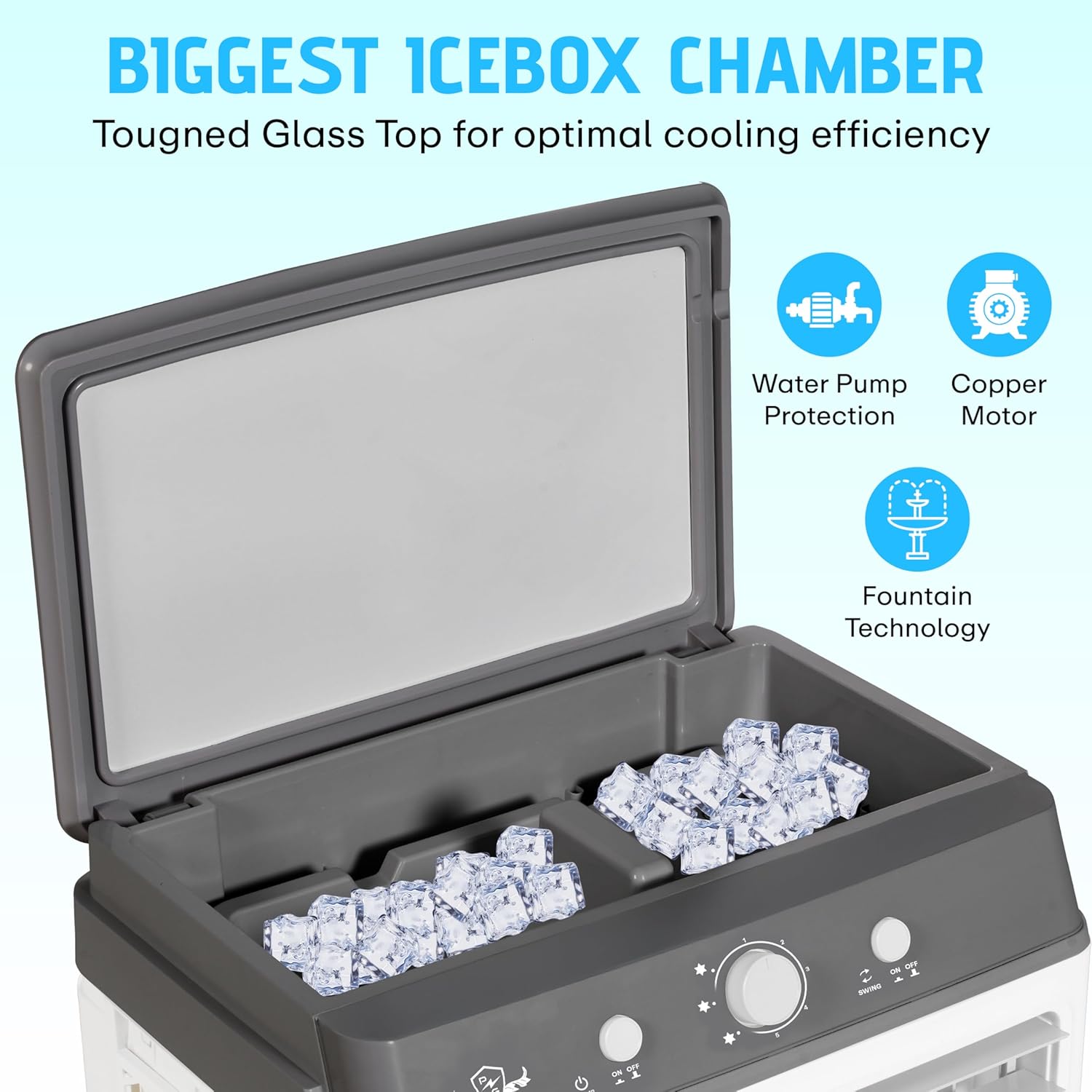 Review Power Guard Ice Max 65L Air Cooler | High Speed Fan | 3 6 Review Power Guard Ice Max 65L Air Cooler | High Speed Fan | 3