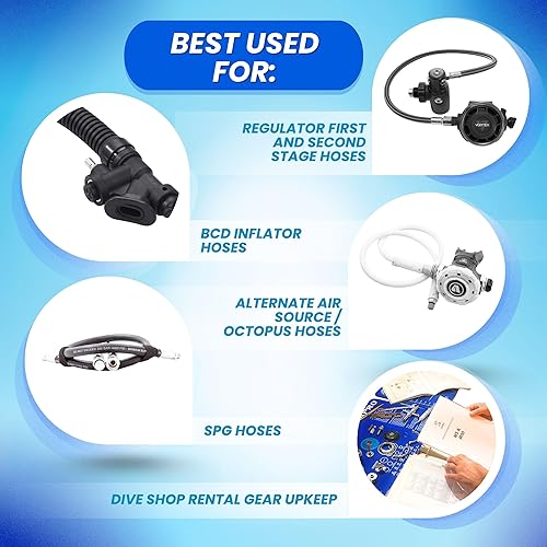 Miniatura 4 de Buceo 2.5" largo Vented Regulador Manguera visualización