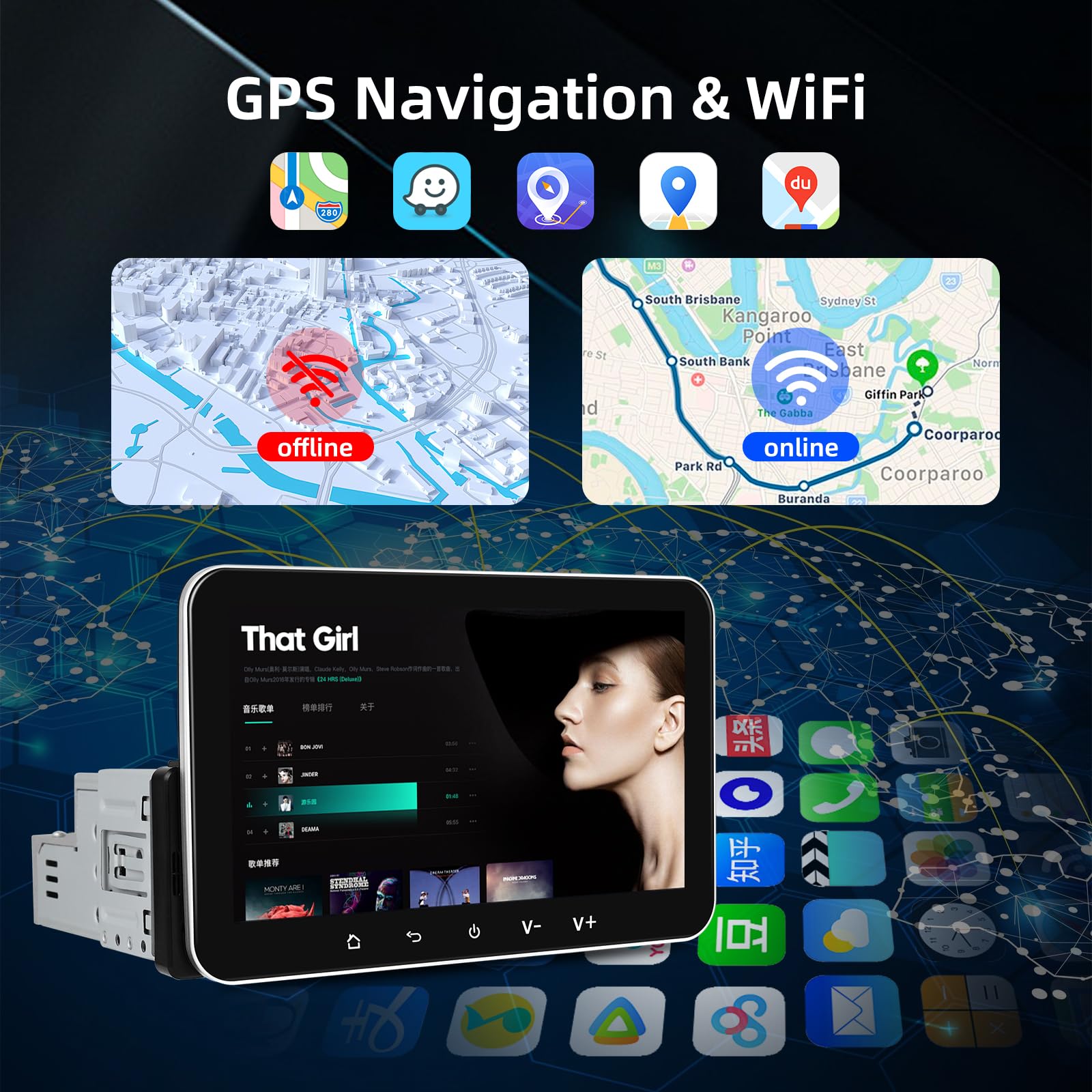 Autoradio Android Auto Wireless Nhopeew 1 Din Android Autoradio Avec 