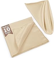 Vista 199 de Ultimate Textile -1 docena - Reversible Shantung Satin - Majestic - Servilletas de tela Majestic de 17 x 17 pulgadas color azul pizarra