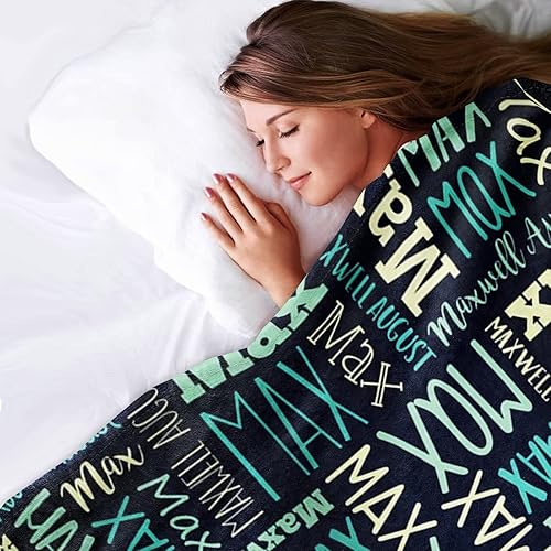 Miniatura 5 de Manta personalizada con nombre personalizado, mantas cálidas y acogedoras para bebés, niños, adultos, niños y niñas, idea de regalo para cumpleaños