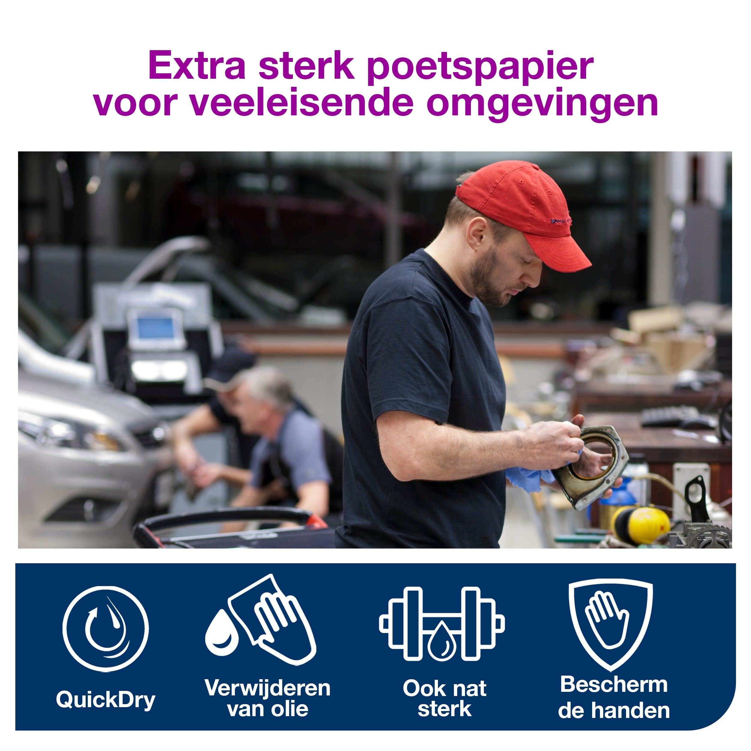 Tork 473382 Heavy-duty Zacht Combirol Poetspapier 2-laags W2 Wit