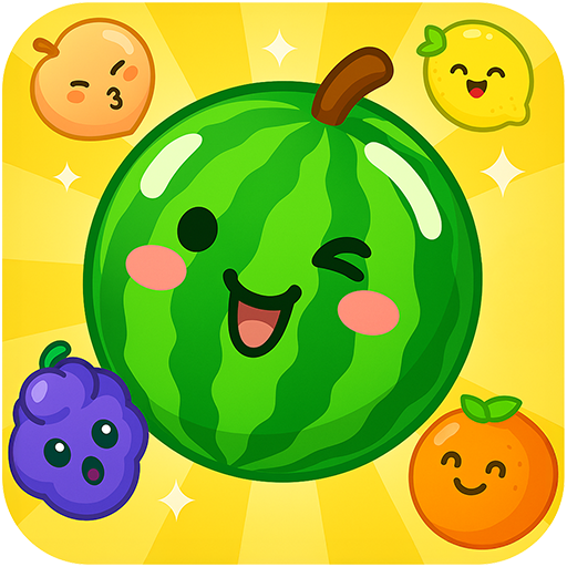 fruit drop wassermelonen spiel: Suika Früchte & Melonen Zusammenführen