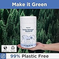 Vista 4 de Poesie Laundry Detergent Booster Powder 50 Loads Fresh Scent Cleaning Power Enhancer for Laundry Pair with Laundry Detergent Sheets Powder
