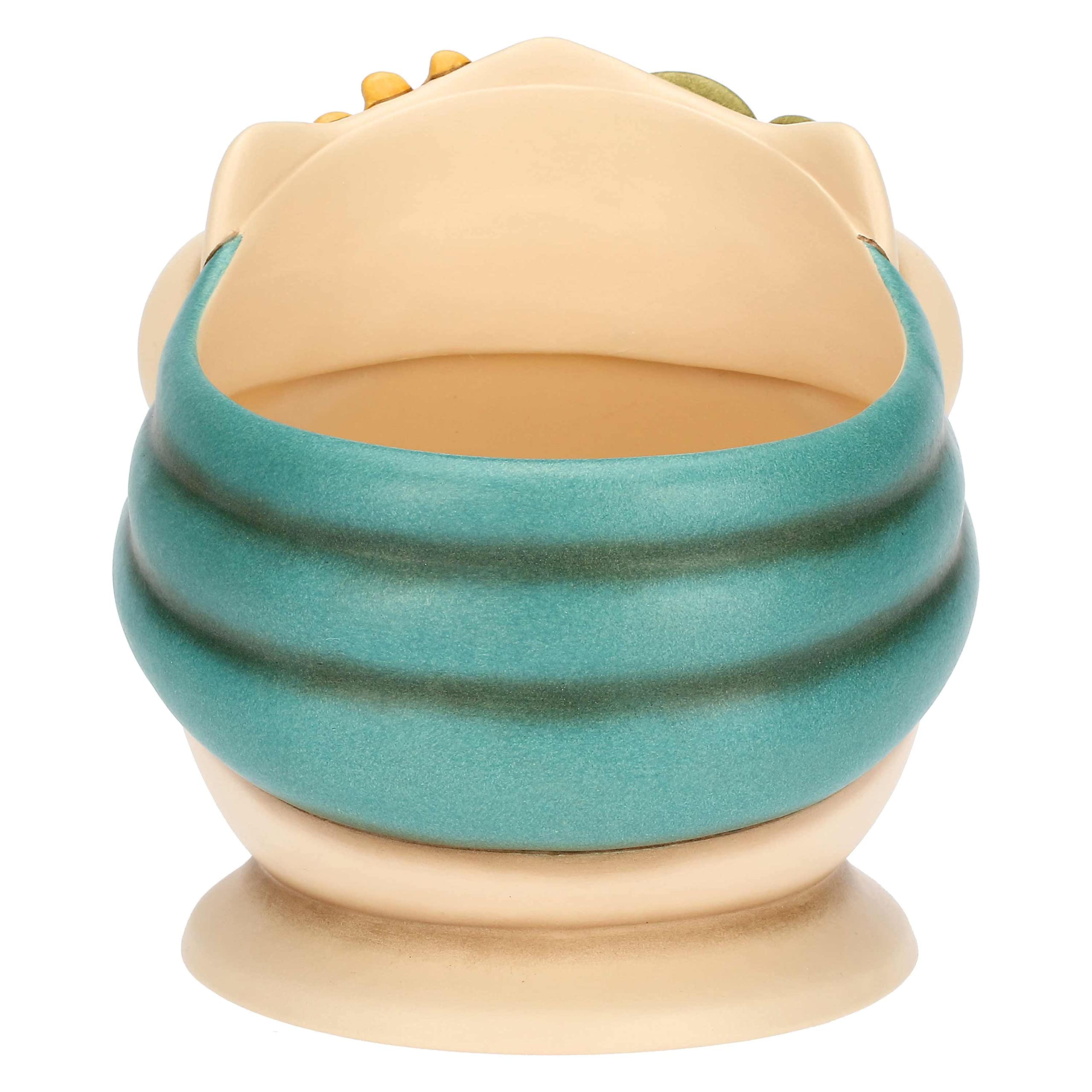 Cachepot THUN Con Gufo Lucky In Ceramica Decorata A Mano - Linea Racconti D'Autunno, Piccola (26x19.5x15 Cm) - Foto 3