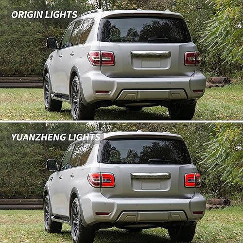 Miniatura 4 de VLAND Luces traseras LED rojas compatibles con Armada 2017-2020 y Patrol Y62 2012-2019, lado del conductor y lado del pasajero