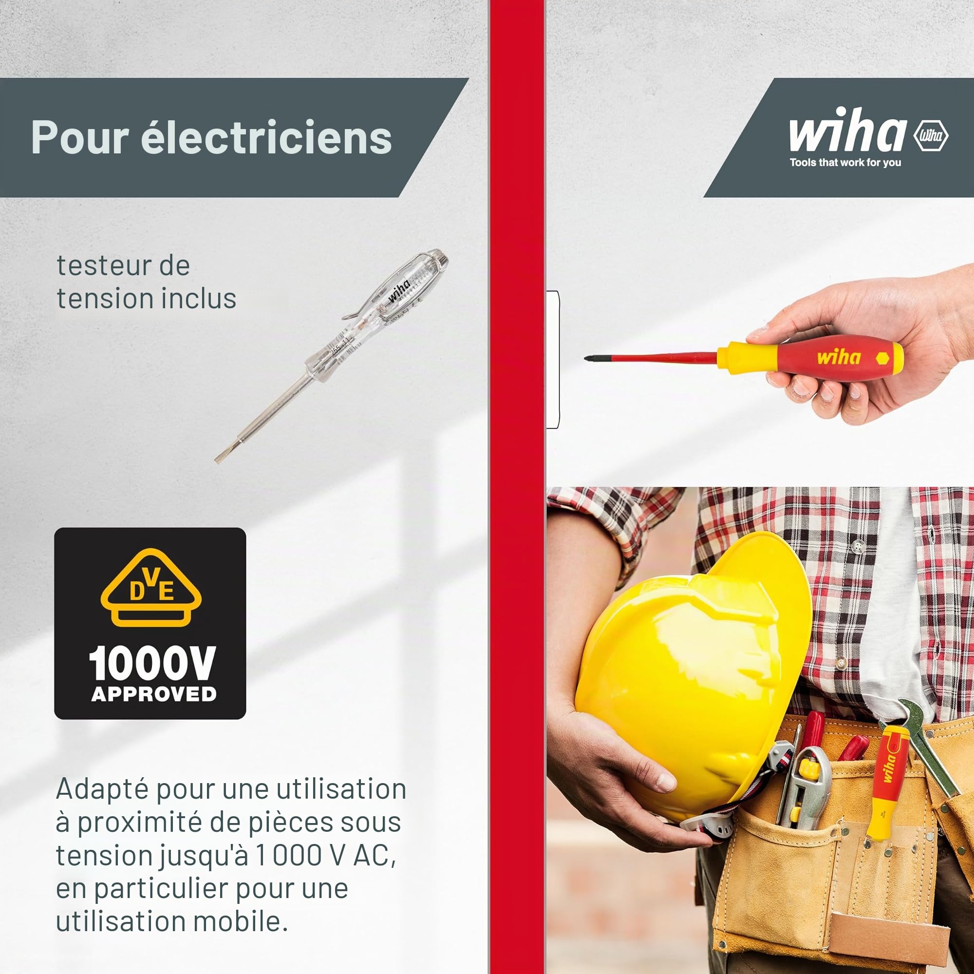 Wiha Best of VDE 12 pièces Set d'outils électrique pour professionnels