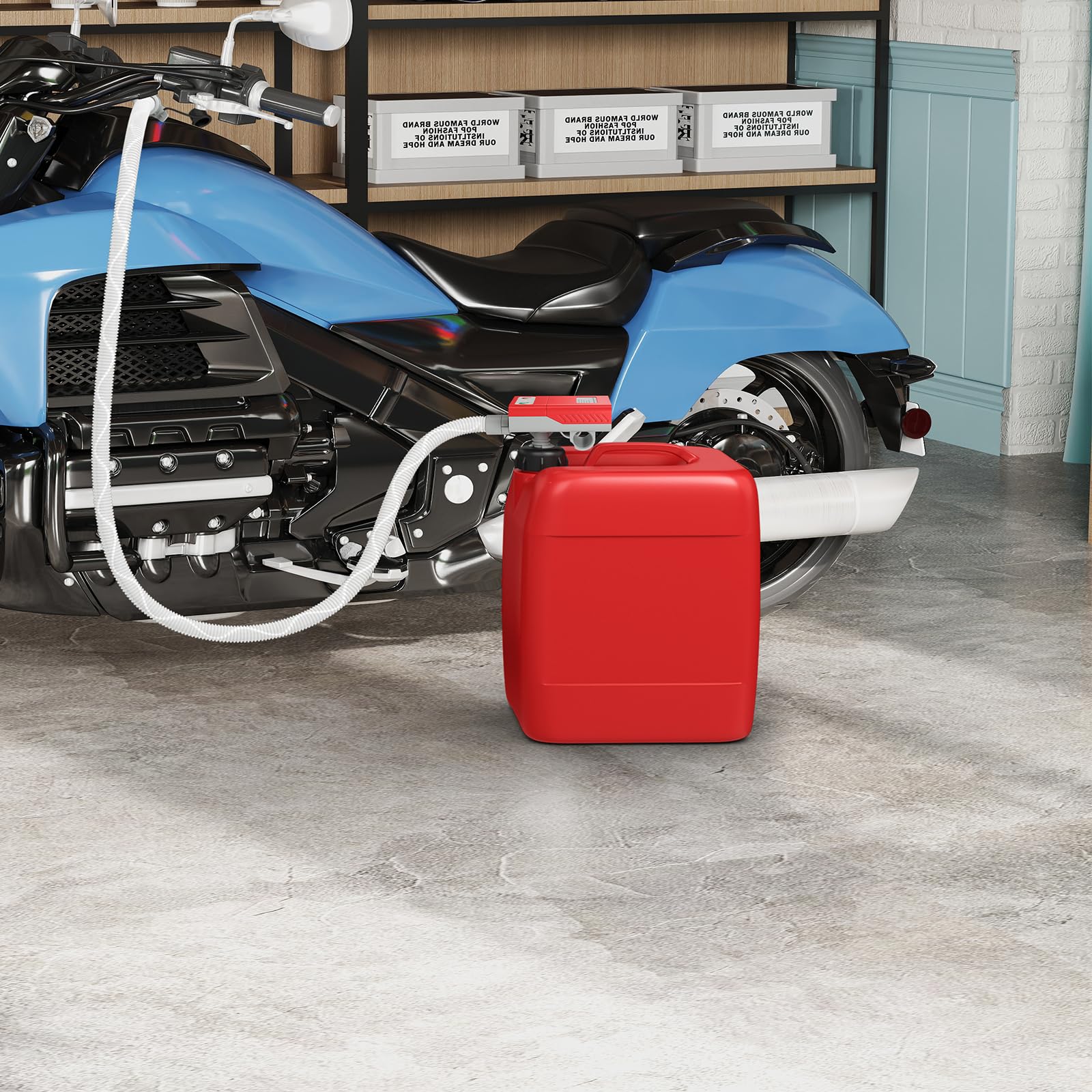SOARS Pompe de Transfert Carburant, Capteur d'Arrêt Automatique (14 LPM)