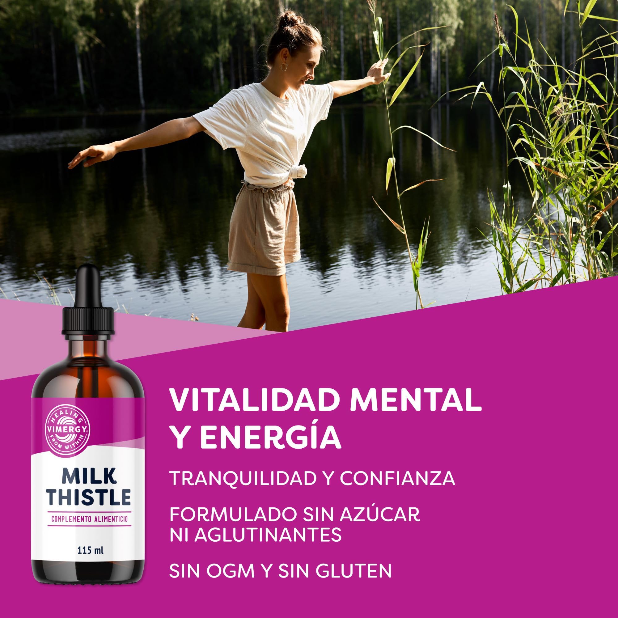 VIMERGY Cardo Mariano Orgánico, Extracto Líquido, 115 ml