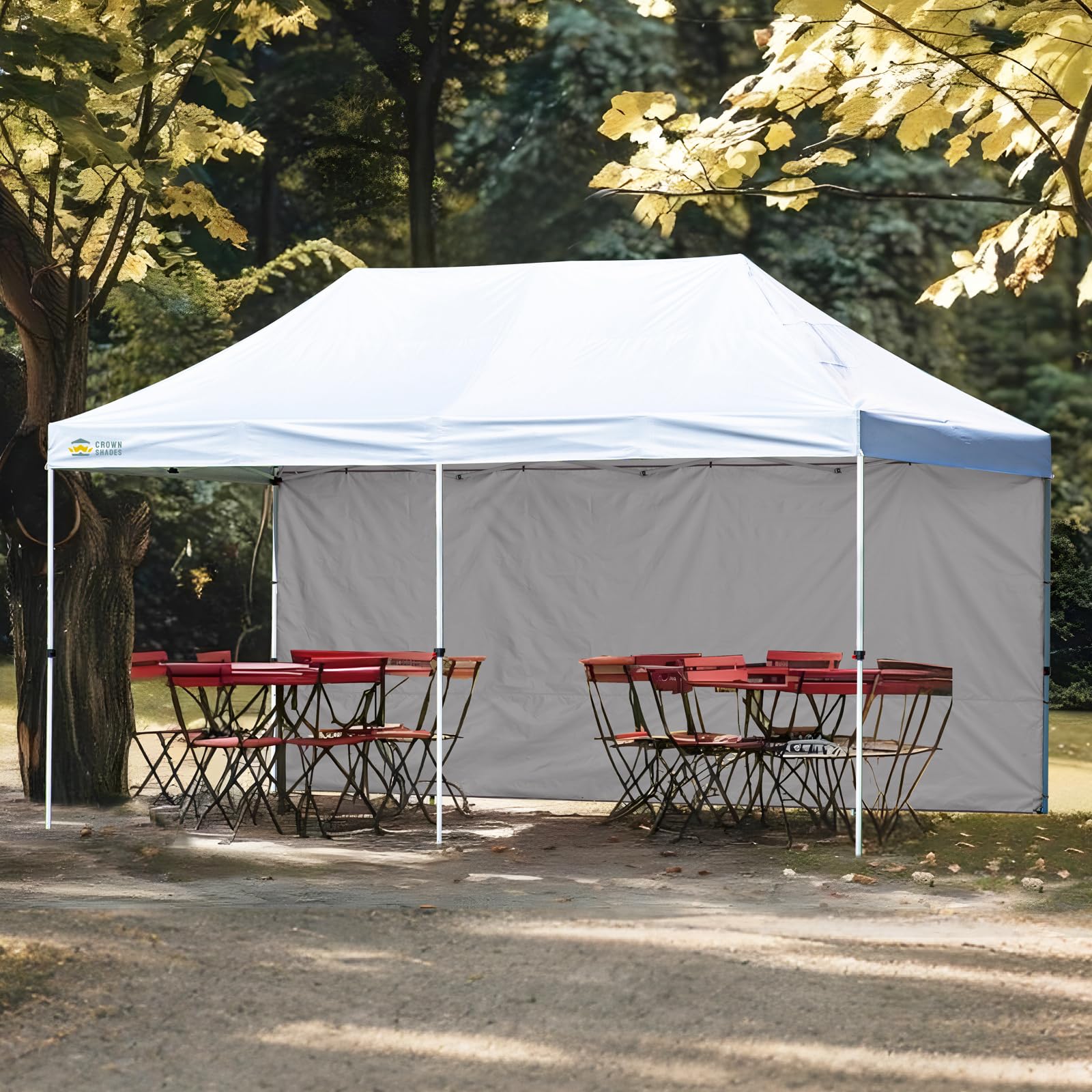 Amazon.com : CROWN SHADES SunWall Silver Coated for 10x20 Pop up