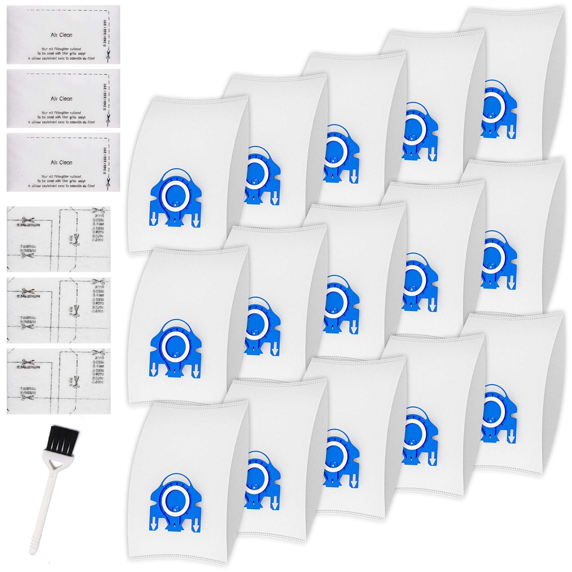Pacco Da 4 Sacchetti FJM Per Aspirapolvere Miele Con Filtro - Compatibili C1 C2 C3 S6210 - Foto 2