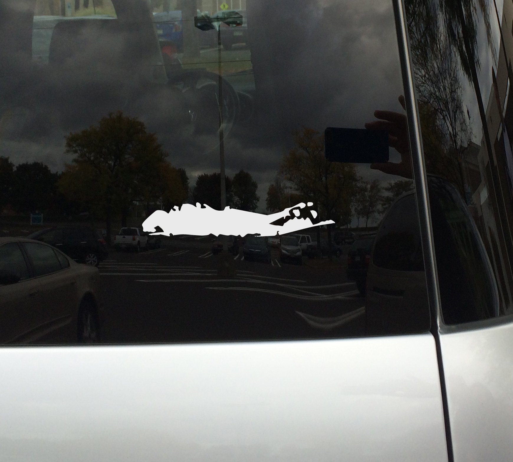 Applicable PunApplicable Pun Long Island Shape - Paumanok - White Vinyl Decal Sticker for Car, MacBook, Laptop, Tablet and More 6 Inch White state-car-longisland-white-6