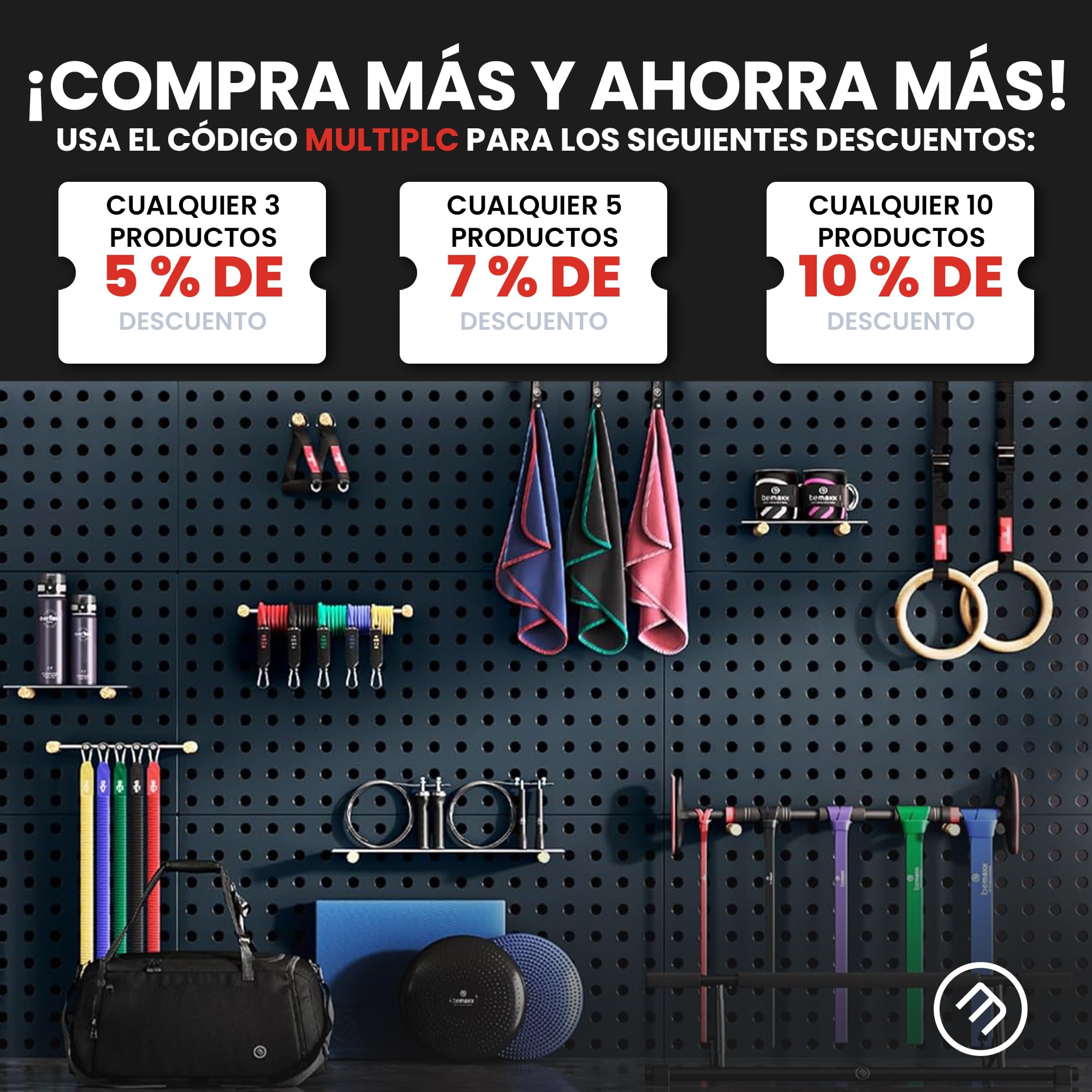 Esterilla Fitness Puzzle para Suelos de Gimnasio | Set de Protección Goma Espuma Losas Caucho para Máquinas de Deporte, Alfombrilla Protector Expandible Tatami Tapiz Alfombra Colchonetas Pesas Gym