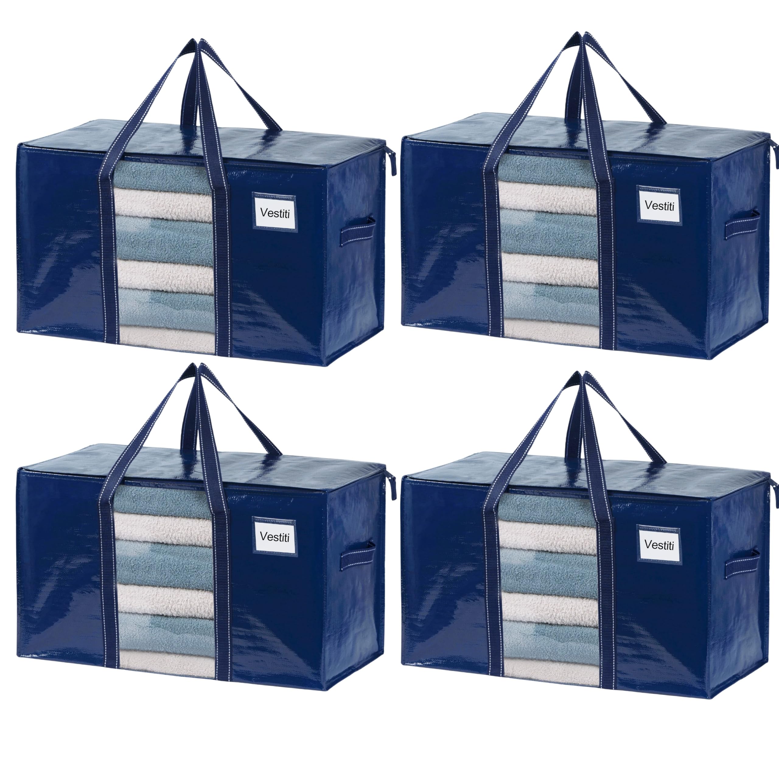 Set 3 Borse Trasloco Grandi - Impermeabili, Con Manici Rinforzati, 72L + 88L + 95L, Per Vestiti E Oggetti