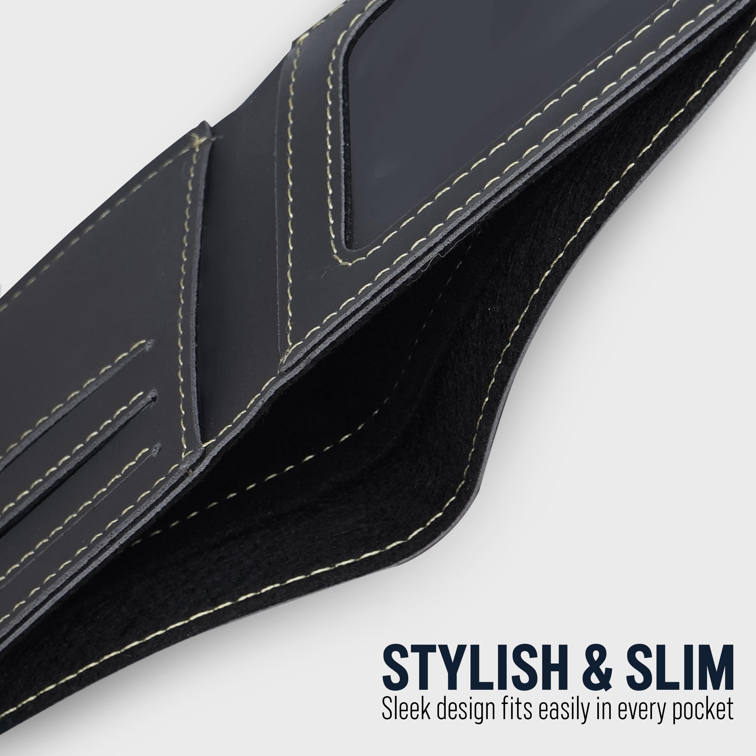 The Wallet Store Vegan Leather Wallet For Men - Grey