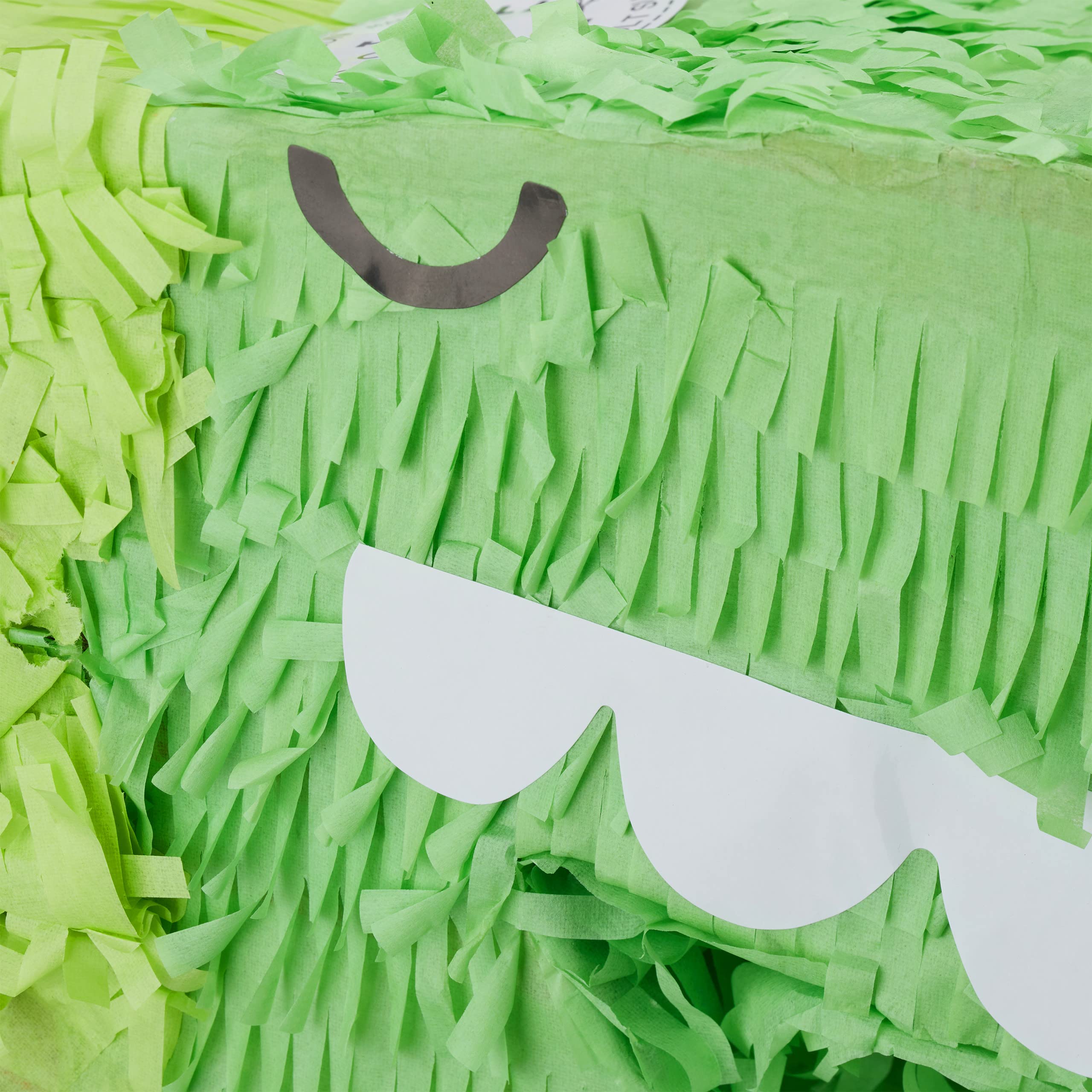 Relaxdays 2 Piñatas Dinosaurio, para Colgar, Fiestas Cumpleaños Niños y Niñas, Forma T-Rex, Dino, Rellenable, Papel, Verde