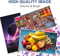 Vista 4 de Kit de tinta de repuesto universal de tinta negra, tinta de tinte, 8.5 fl oz, funciona para impresoras Canon HP Epsn Brother Injet, cartucho