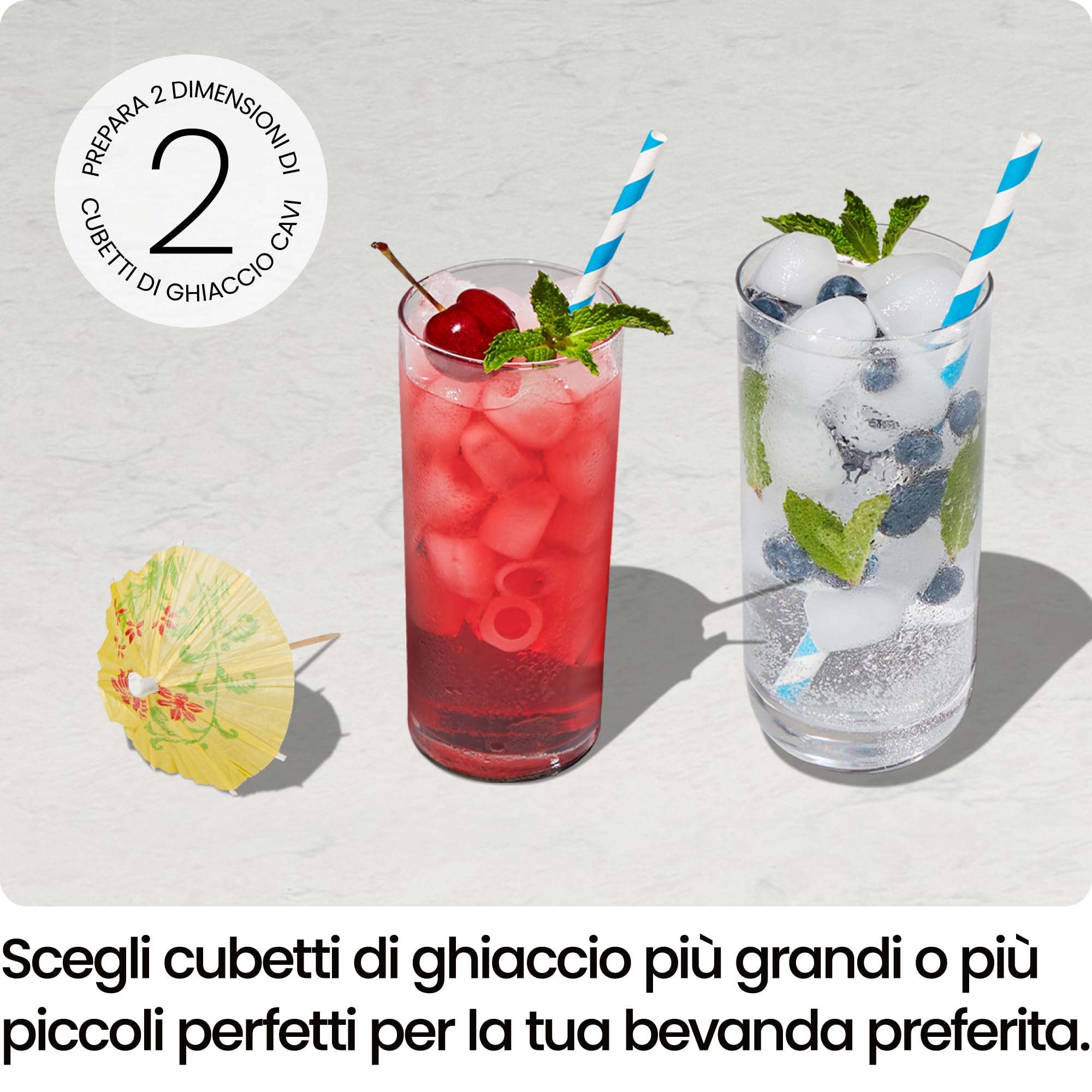 Iceman Macchina del Ghiaccio 10 kg/24h, 9 Cubi in 7 Min, Doppia Dimensione | portatile, autopulizia, per casa, cucina, ufficio e feste, paletta inclusa