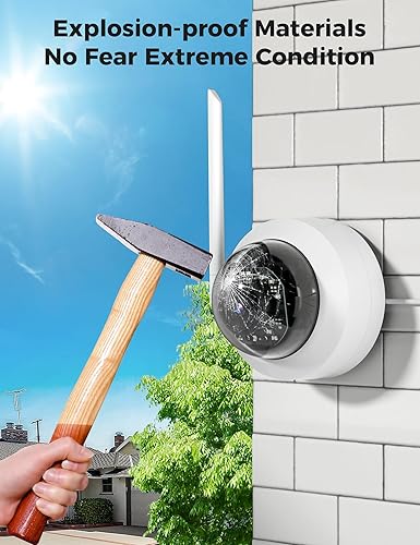 Miniatura 7 de Almacenamiento de 3 TB Cámaras de seguridad Hiseeu Sistema inalámbrico para exteriores con monitor LCD de 15 pulgadas, NVR de 10 canales, sistema de