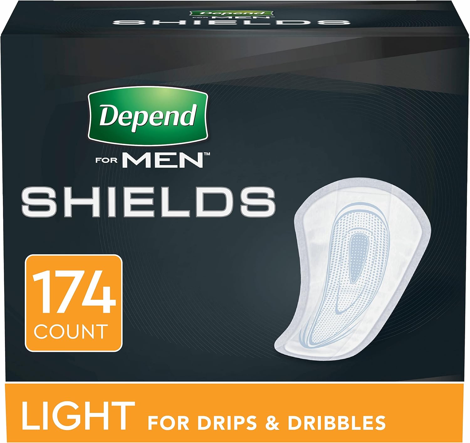 Depend Incontinence/Bladder Control Shields, Pads for Men