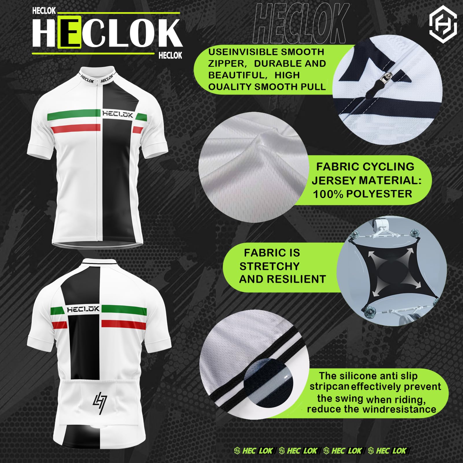 Abbigliamento Ciclismo Uomo Estivo, Maglia Bici da Corsa Professionale MTB e Pantaloncini Imbottiti con Gel 9D,Ciclismo Traspiranti e ad Asciugatura Rapida,Camicia da Ciclismo