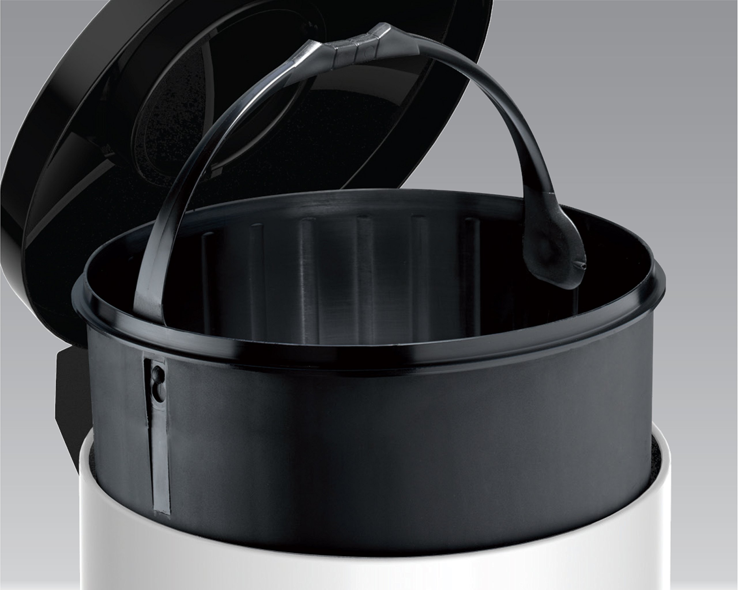 Meliconi 14004708300 Poubelle, Tôle Avec Seau, Métal, Jaune, 18.6 X 18