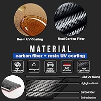 Vista 3 de Calcomanía de marco de panel de palanca de cambios de caja de engranajes de control de coche de fibra de carbono suave, cubierta de adorno