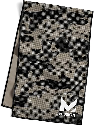 MISSION Toalla refrescante original, microfibra suave y duradera, enfría hasta 2 horas, protección solar UPF 50, lavable a máquina