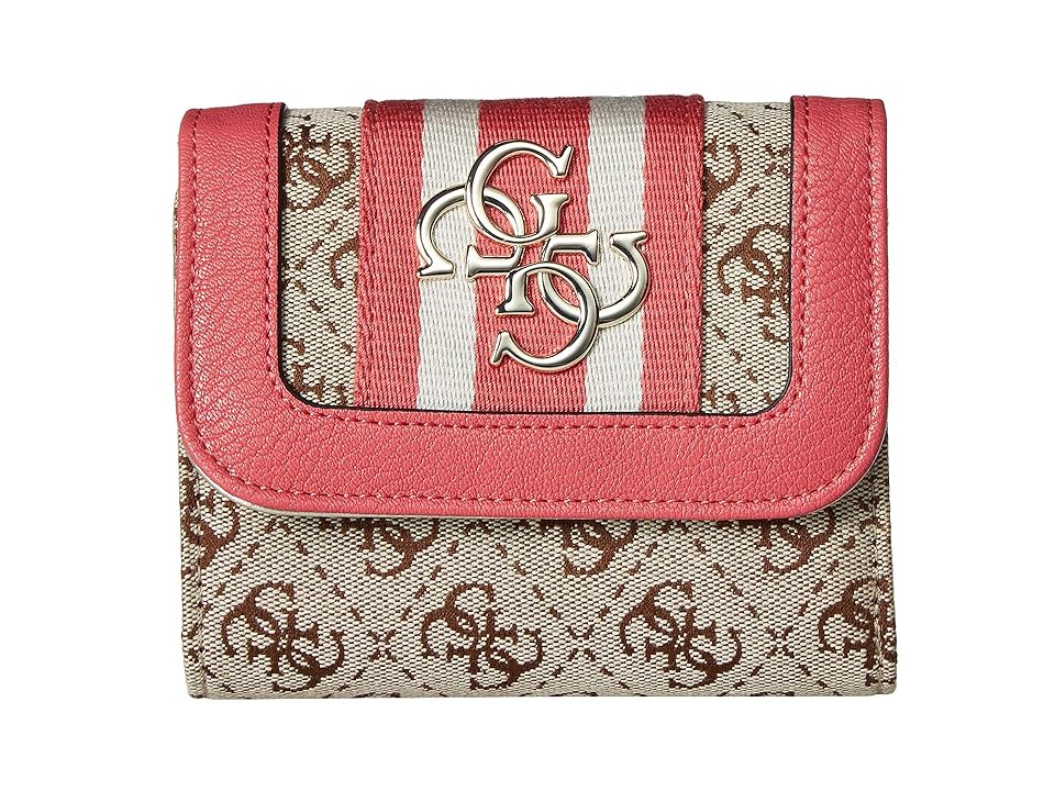 

GUESS Vintage SLG Small Trifold (Pink) Wallet Handbags