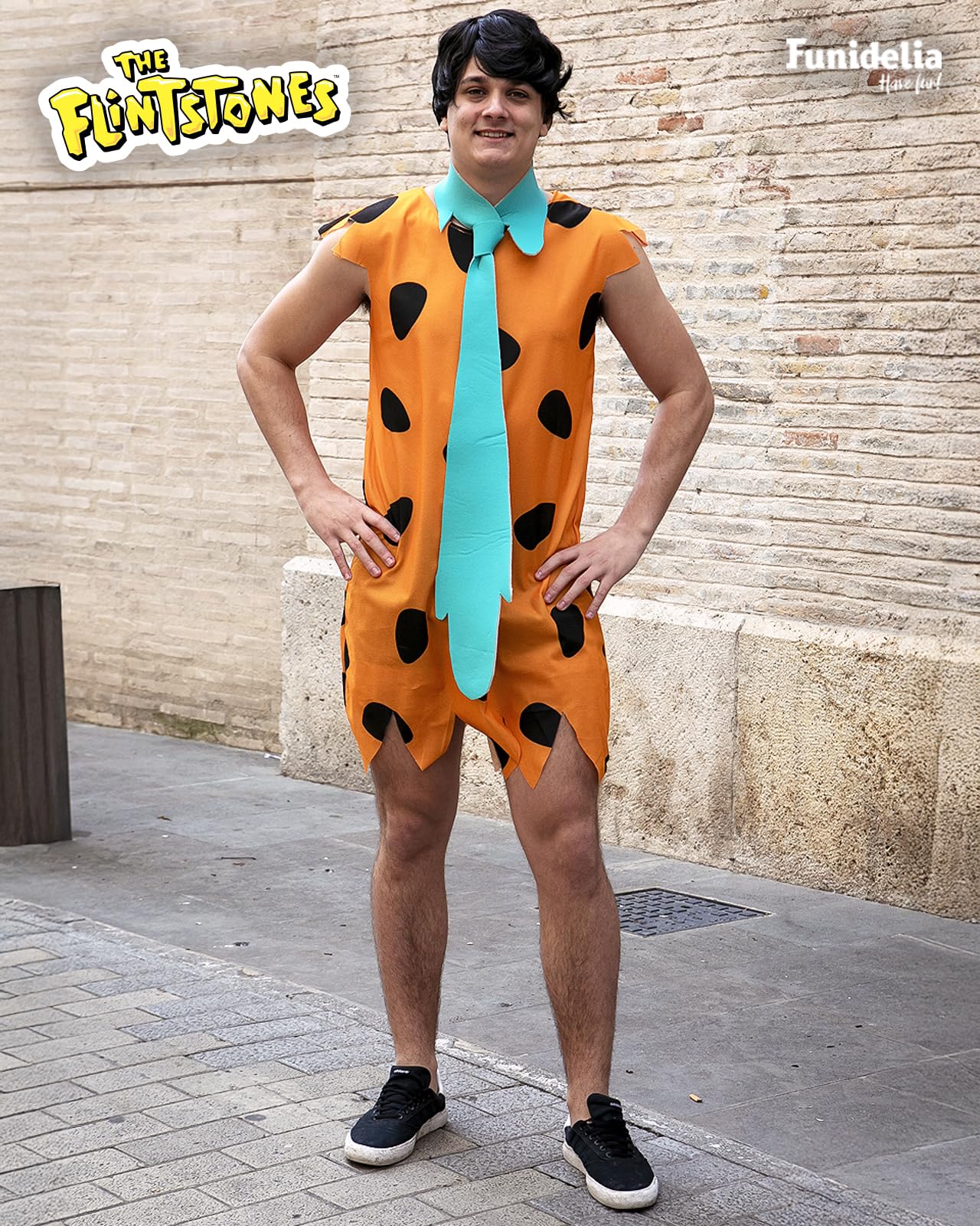 Funidelia Disfraz Oficial de Pedro Picapiedra - Los Picapiedra para hombre, Traje de The Flintstones para adultos, Disfraces de Carnaval, Halloween y Despedidas – Talla XL