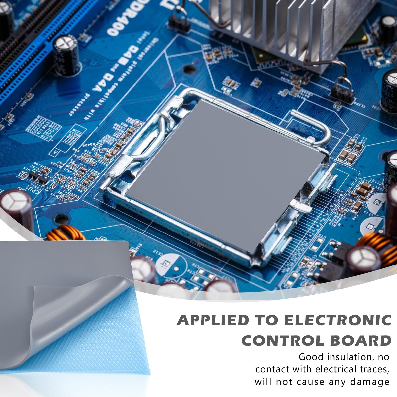 Set 3 Cuscinetti Termici In Silicone 12.8W/mK - 100x100mm Per PC, CPU, GPU E Dissipazione Calore - Foto 11